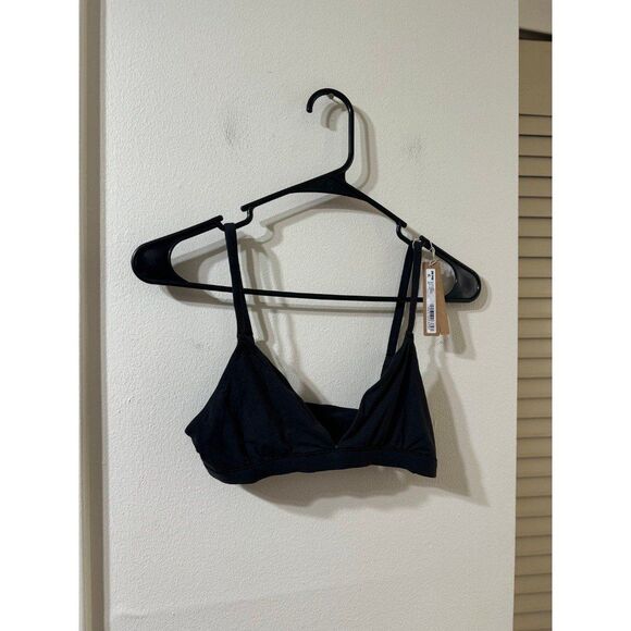 New Skims Fits Everybody Triangle Bralette Size Small Onyx - Picture 5 of 9